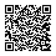 QR-koodi puhelinnumerolle +12024353293