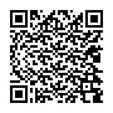 QR-koodi puhelinnumerolle +12024388062