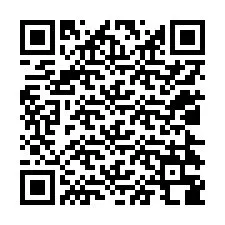 QR-koodi puhelinnumerolle +12024388418