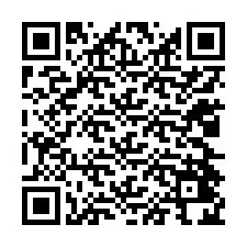 QR-koodi puhelinnumerolle +12024424632