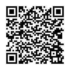 QR-koodi puhelinnumerolle +12024561362