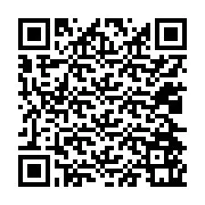 QR-koodi puhelinnumerolle +12024561363