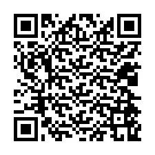 QR-koodi puhelinnumerolle +12024569873