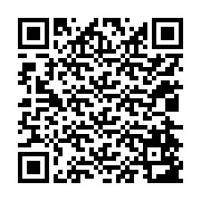 QR-koodi puhelinnumerolle +12024583580