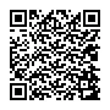 Código QR para número de teléfono +12024583582