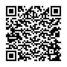 Código QR para número de telefone +12024583585