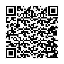 Código QR para número de teléfono +12024583586