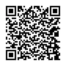 QR-koodi puhelinnumerolle +12024589075