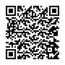 Código QR para número de telefone +12024651306