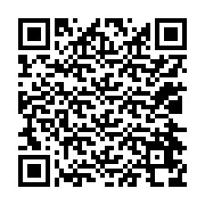 QR код за телефонен номер +12024678689