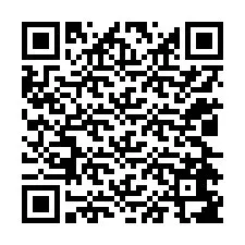 QR-koodi puhelinnumerolle +12024687934