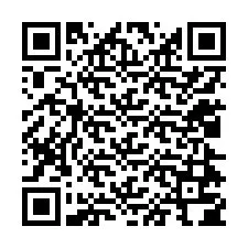 QR-koodi puhelinnumerolle +12024704056