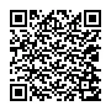 QR-koodi puhelinnumerolle +12024753178