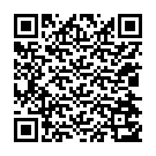 QR-koodi puhelinnumerolle +12024753384