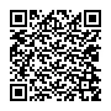 QR-koodi puhelinnumerolle +12024759076