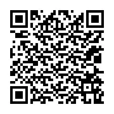 Código QR para número de teléfono +12025169705