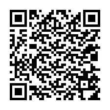 Código QR para número de telefone +12025514504