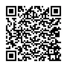 QR-koodi puhelinnumerolle +12025561946