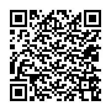 Código QR para número de telefone +12025568857