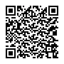 Código QR para número de telefone +12025568860