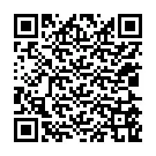 Codice QR per il numero di telefono +12025569004