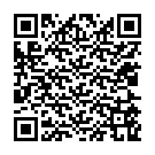 QR-koodi puhelinnumerolle +12025569006