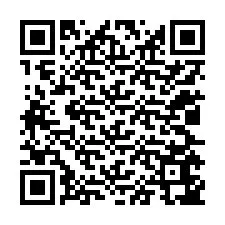 QR-koodi puhelinnumerolle +12025647334