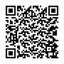 QR-код для номера телефона +12025867334