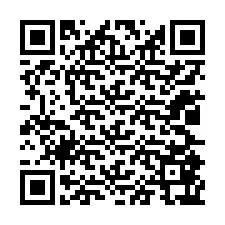 QR-koodi puhelinnumerolle +12025867335