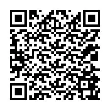 Código QR para número de teléfono +12025867341