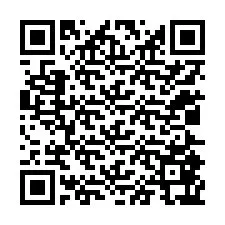 Código QR para número de telefone +12025867344