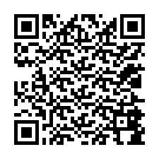 Código QR para número de telefone +12025884849