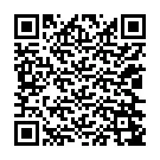 QR-koodi puhelinnumerolle +12026247634