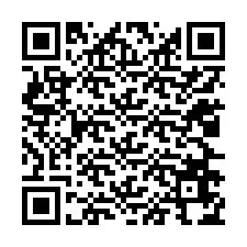 Código QR para número de teléfono +12026674722