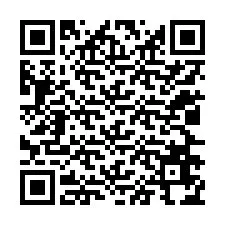 Código QR para número de telefone +12026674724