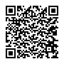 Código QR para número de telefone +12026674726