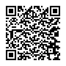 QR-koodi puhelinnumerolle +12026674734