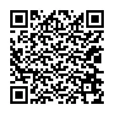 Código QR para número de teléfono +12026674735