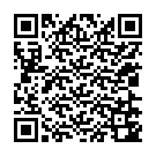 QR-koodi puhelinnumerolle +12026742104