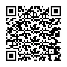 Código QR para número de teléfono +12027424625