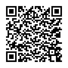 Código QR para número de telefone +12027548648