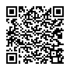 QR код за телефонен номер +12027560022