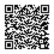 QR-code voor telefoonnummer +12027560028