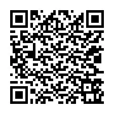 QR Code สำหรับหมายเลขโทรศัพท์ +12027561434