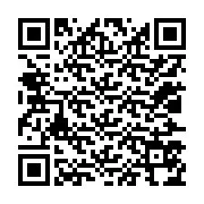 Código QR para número de teléfono +12027574489