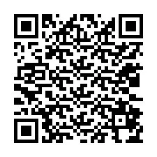 QR-koodi puhelinnumerolle +12032874536