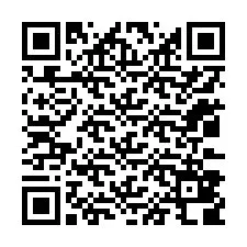 QR kód a telefonszámhoz +12033808655