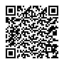 Código QR para número de teléfono +12033874461