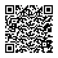 Código QR para número de teléfono +12033874955