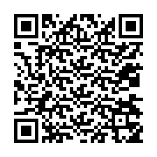 QR-koodi puhelinnumerolle +12034355303